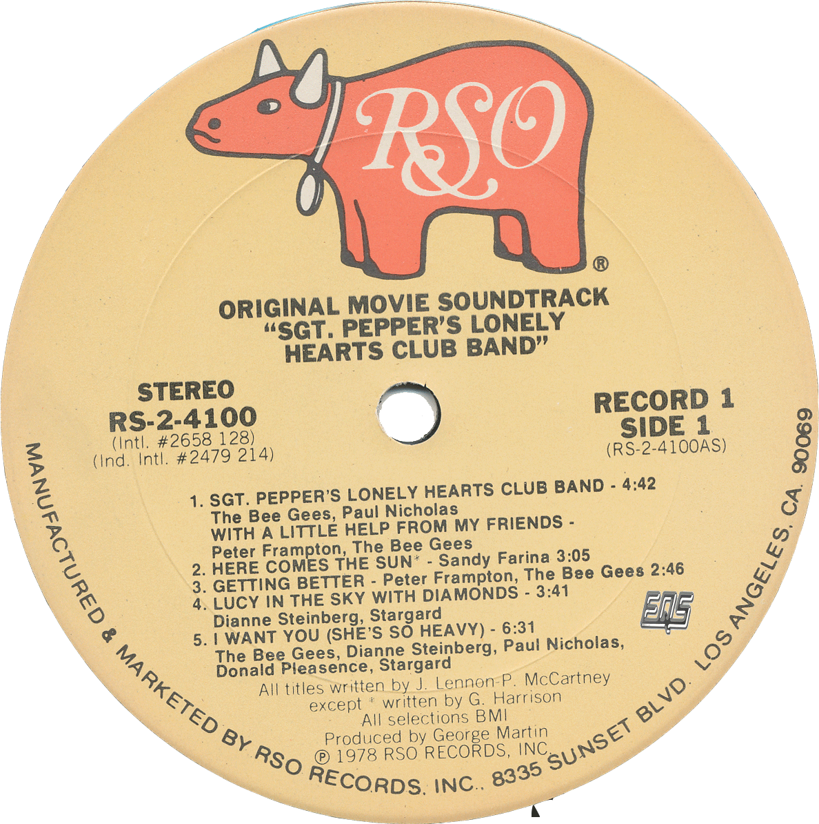 Bee Gees 1978 Sgt. Pepper's Lonely Hearts Club Band. Bee Gees Sgt.Pepper's Lonely Hearts Club Band LP. Sgt. Pepper's Lonely Hearts Club Band LP пятак. Sgt. Pepper's Lonely Hearts Club Band (Soundtrack).